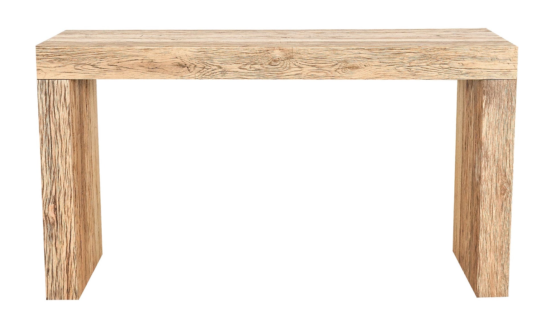 Rustic Evander Oak Console Table